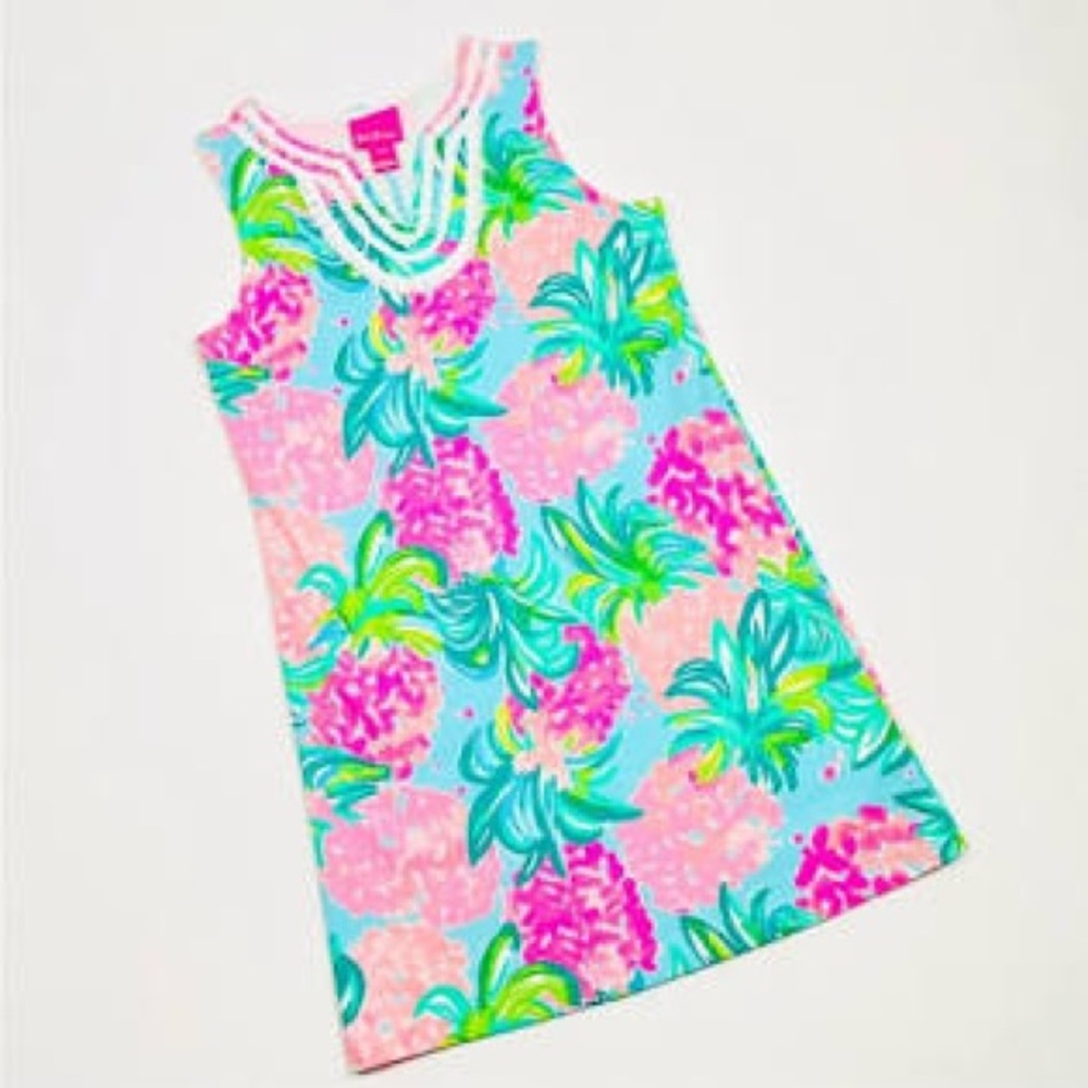 NWT Lilly Pulitzer Beach Mini Harper Shift Knit Terry Cloth Dress girls M
